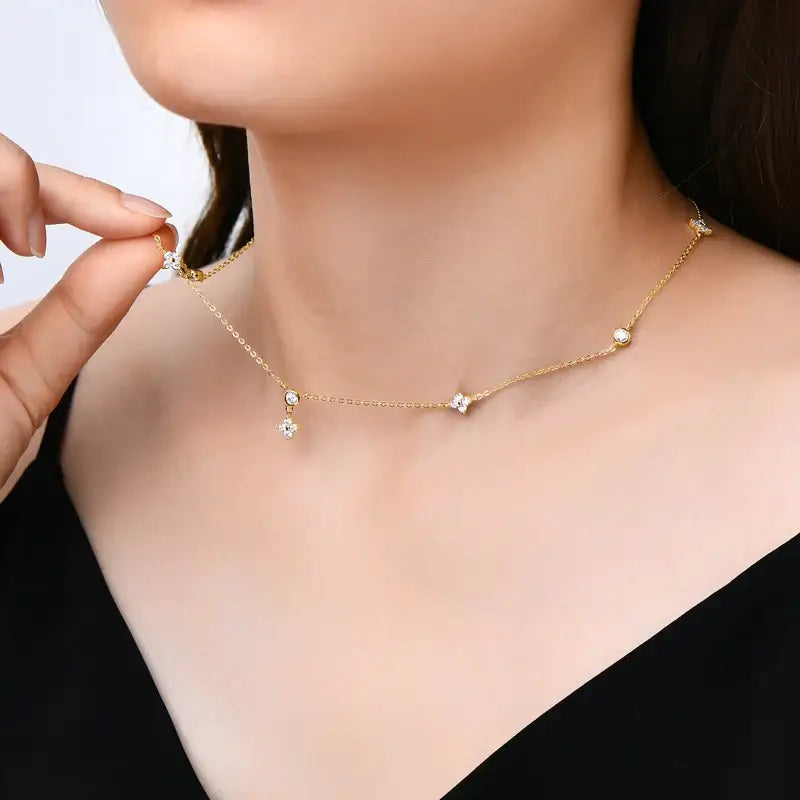 Lavella Statement CZ Necklace