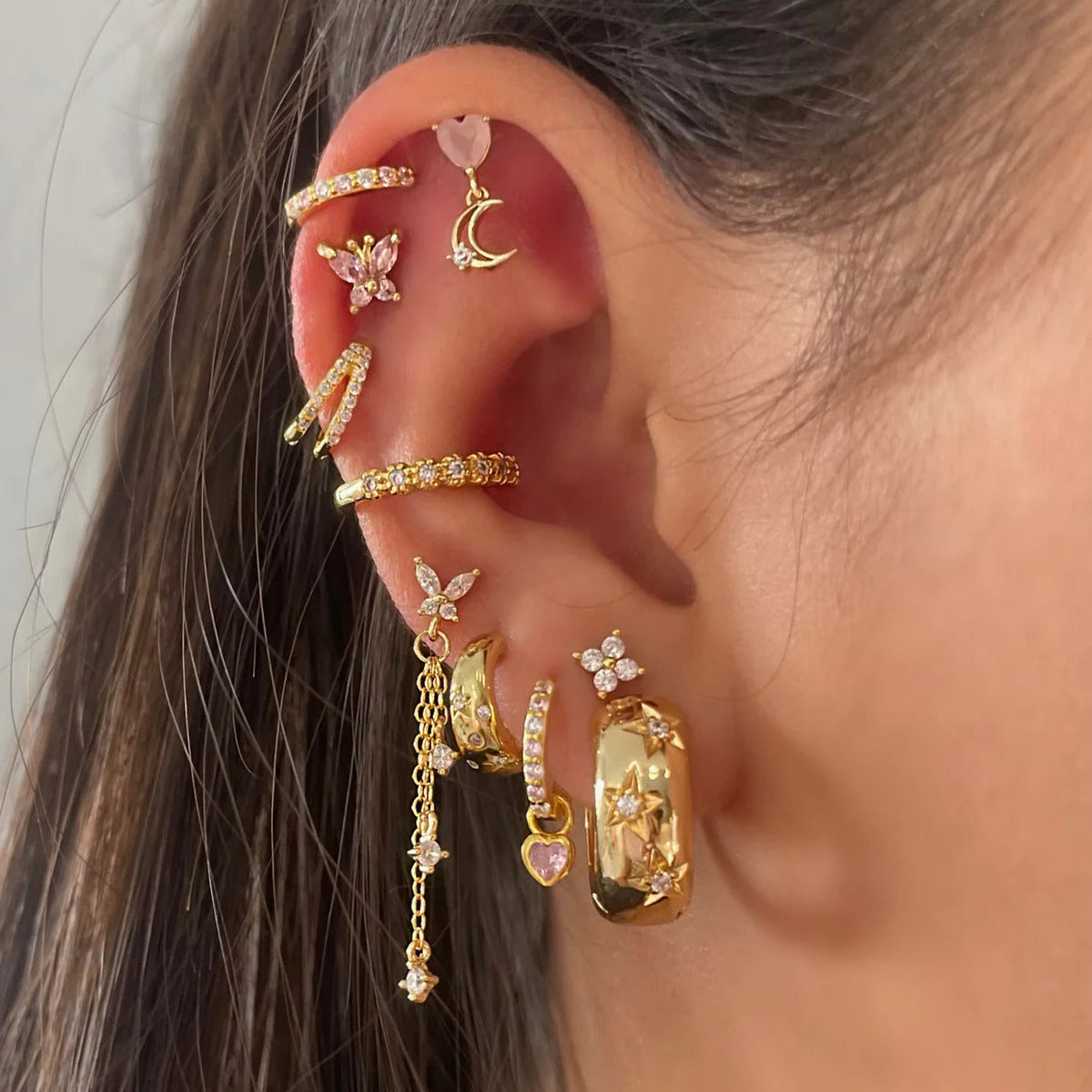 Gold Small Jocelyn Hoops