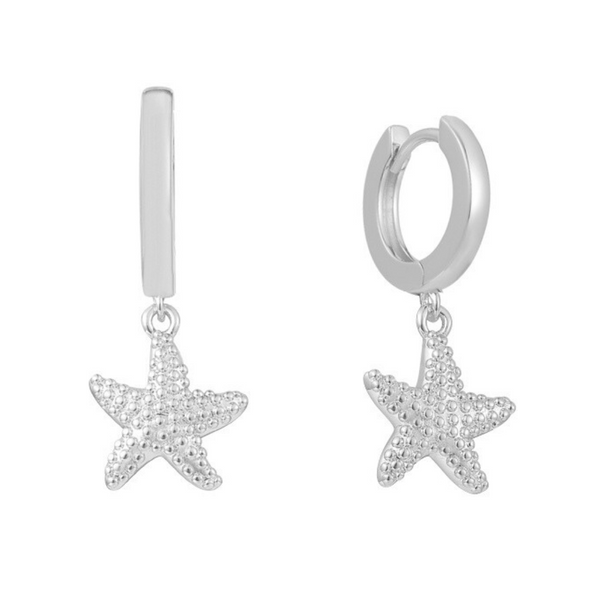 Starfish Hoop Earrings (gold & silver)