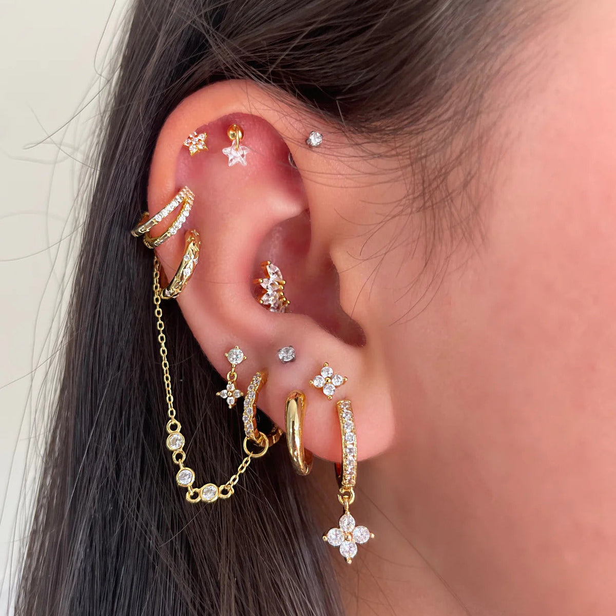 Gold Small Jocelyn Hoops