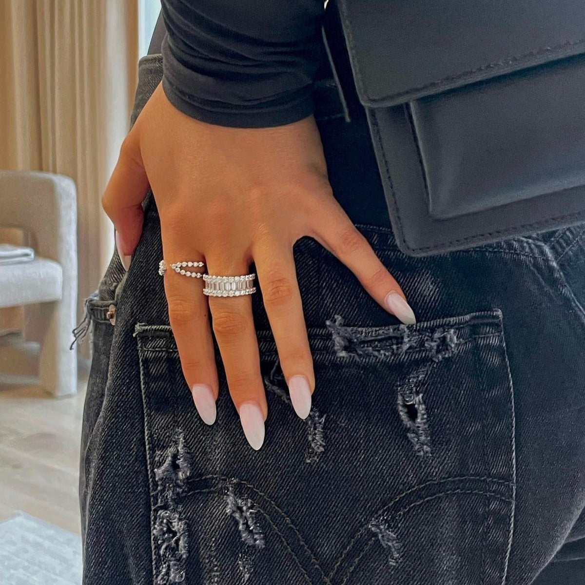 Lily Emerald Cut Ring