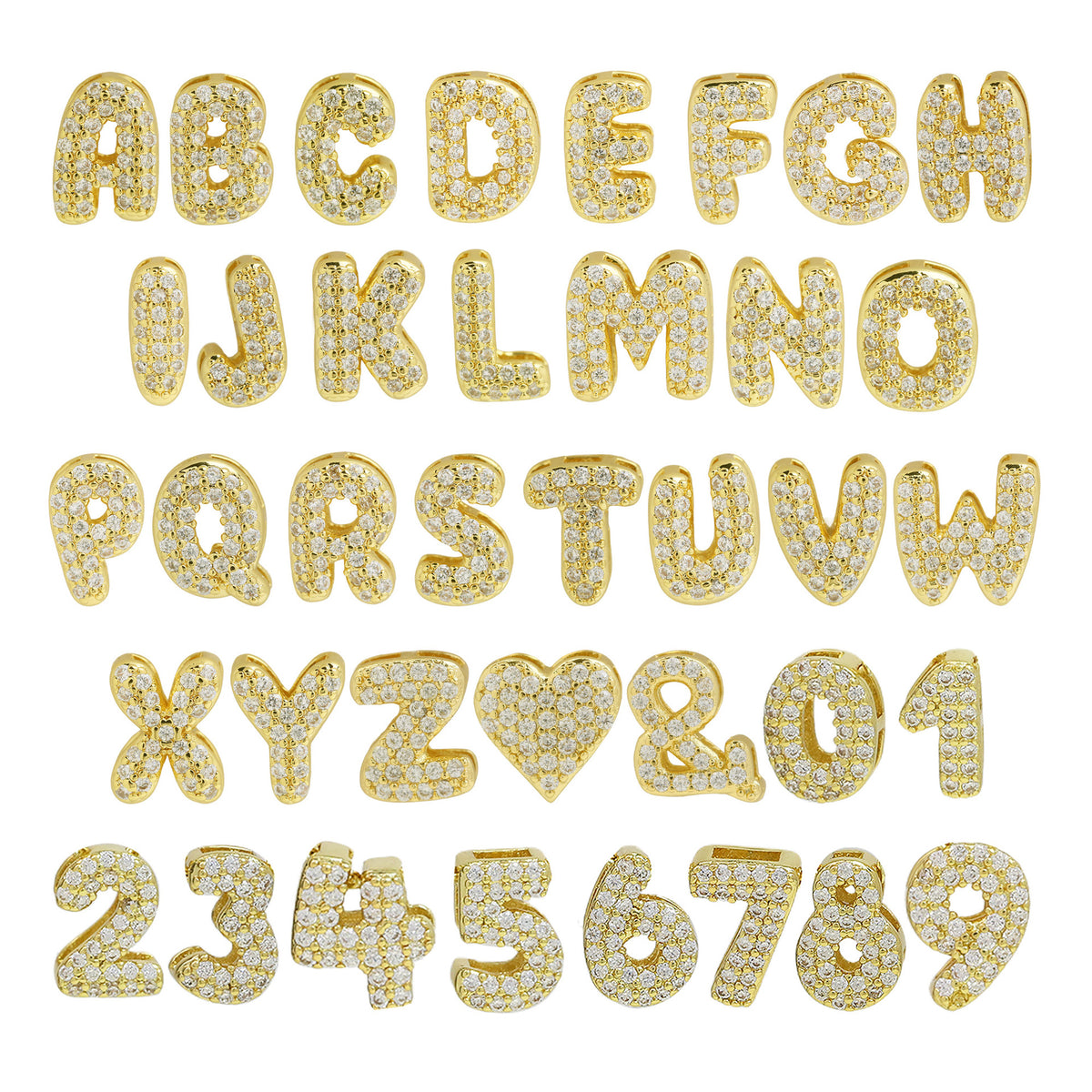 Icy Bubble Name Necklace (in gold & silver)